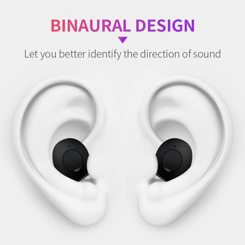 1 Pair Mini Rechargeable Hearing Aid Invisible Digital Audiphone CIC Sound Enhancer Professional Voice Amplifier