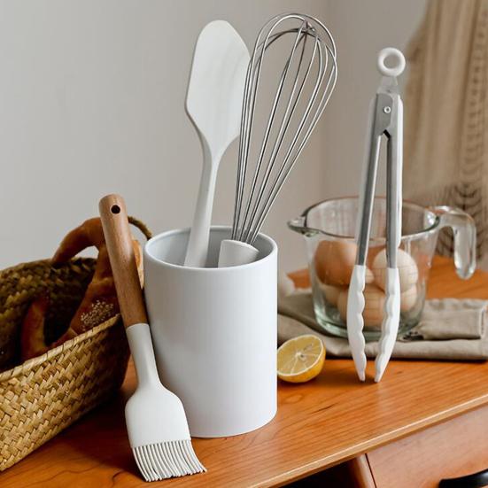 

1 комплект кухонной утвари термостойкий, широко используемый, легко моющийся, полезный шпатель, ложка, половник, столовые приборы, столовые приборы, аксессуары