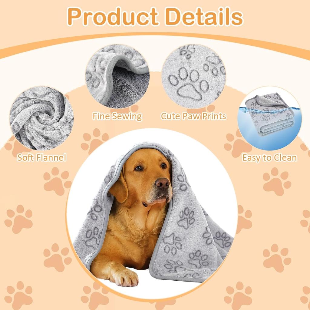 Soft Fluffy High Quality Pet Blanket Cute Cartoon Pattern Pet Mat Warm and Comfortable Blanket for Cat Dogs Cat Bath Towel