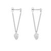 S925 Silver Needle Love Tassel Earrings for Women: Light Luxury, Niche 2024 New Summer Style.