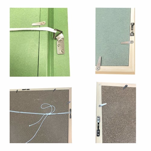 Fukui Metal Crafts Stainless Steel Hanging Frames for Wall Hanging, Small, F-0186, 2-Pack