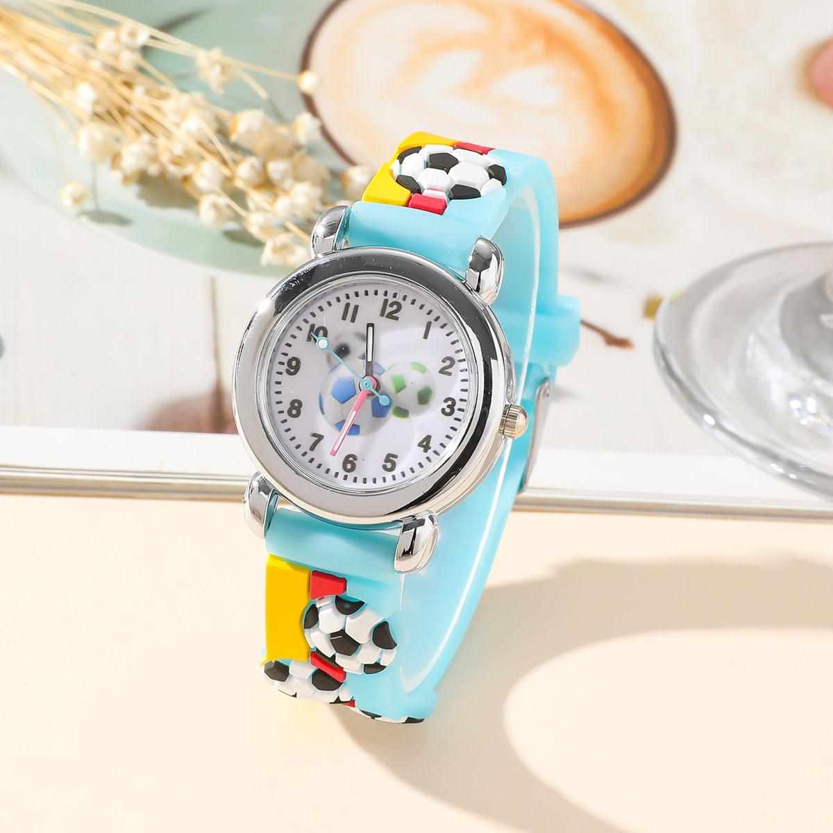 

1pc-Fashionable and Colorful Cartoon Football Quartz Watch: An Ideal Choice for Students and Children
