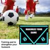 Football Footstep Training Mat Absorbing Silent Dribble Aid Non Slip Dribbling Ball Control Football Footstep Mat Indoor Ourdoor For Children Adults