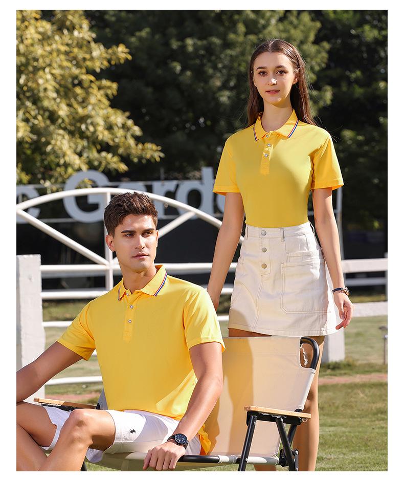 Unisex Solid Color Short Sleeve Polo Shirt with Turn-Down Collar - Perfect for Summer, DIY, or Workwear