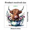 Cute Little Cow Sticker Cartoon Waterproof Bathroom Toilet Decoration Self Adhesive Decals
