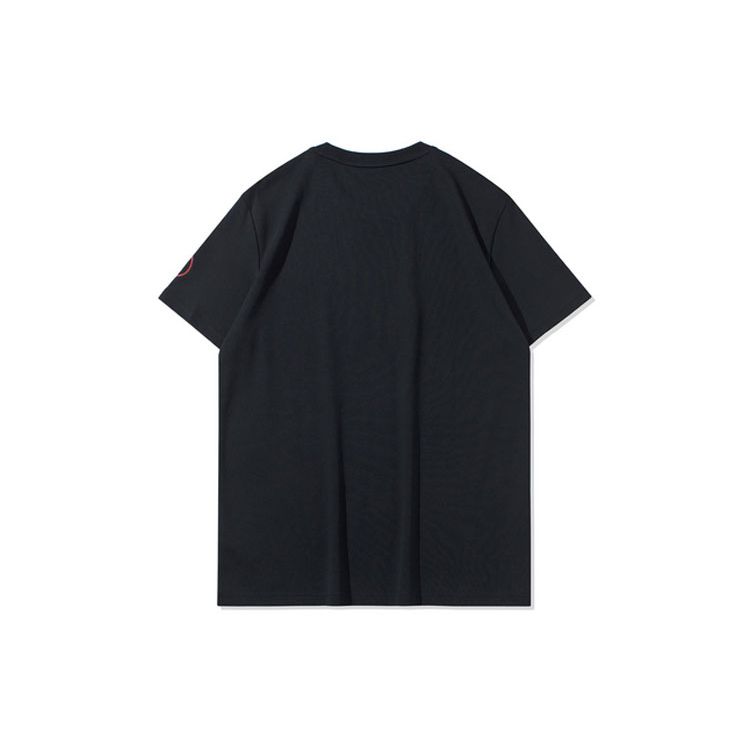 Li Ning Wade Series Printed Round Neck Short Sleeve T-Shirt Men Tops New-Standard-Black AHSQ475-3
