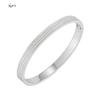 Elegant Classic Crystal Cuff Bangles Bracelets For Women Gold Color Simple Femal Opening Bangles Wedding Jewelry Accessories