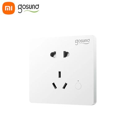 Xiaomi Gosund Smart Wi-Fi Wall Socket CO1-M 2500W MAX One-Button Anti-Touch Socket Voice Control Remote Control Timing Switch