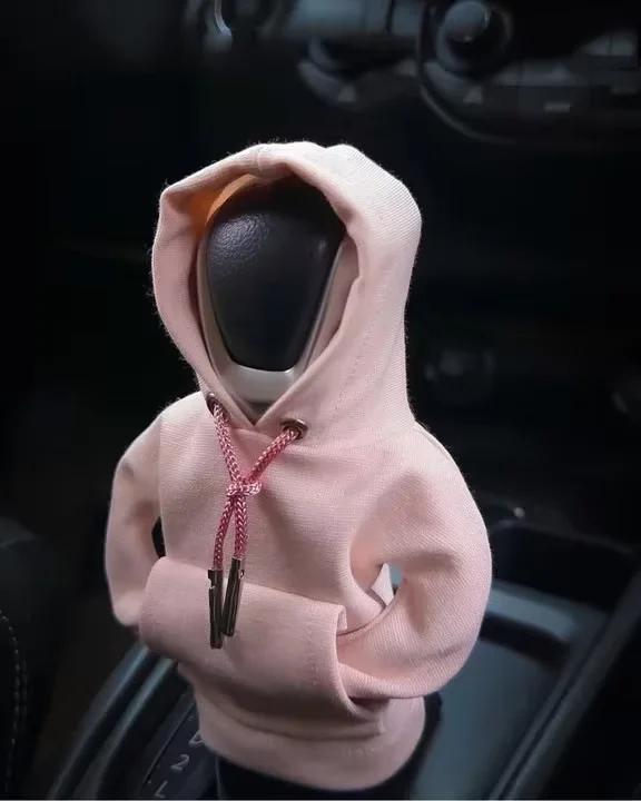 Car Shift Hoodie Cover Shift Lever Sweatshirt Gear Handle Decoration Universal Car Shift Lever Interior Decoration