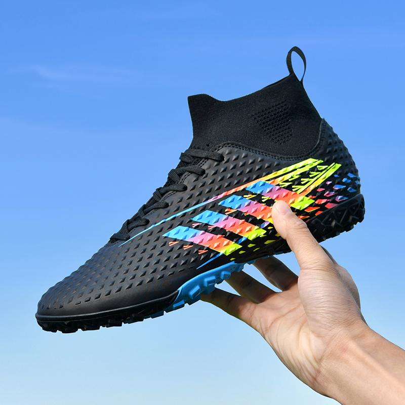 Мода 2025 Новые Детские Футбольные Бутсы Тренировочные Общество Нескользящие Футбольные Бутсы Длинные Шипы Кроссовки Удобные Мужские Устойчивые