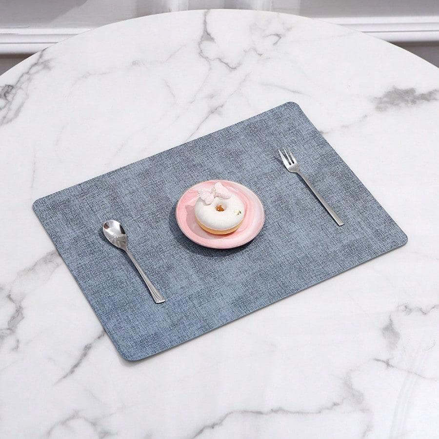 Nordic style simple table mat leather placemat creative western dinner mat waterproof insulation mat