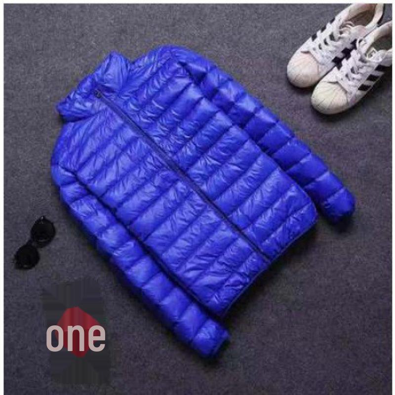 Jachetă de bumbac cu puf și glugă pentru bărbați - Palton popular ușor și subțire de iarnă, stil scurt, guler înalt, mărimi mari.