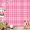 Geometric Rhombus Wallpaper Powder Pink and Pink 50x1000