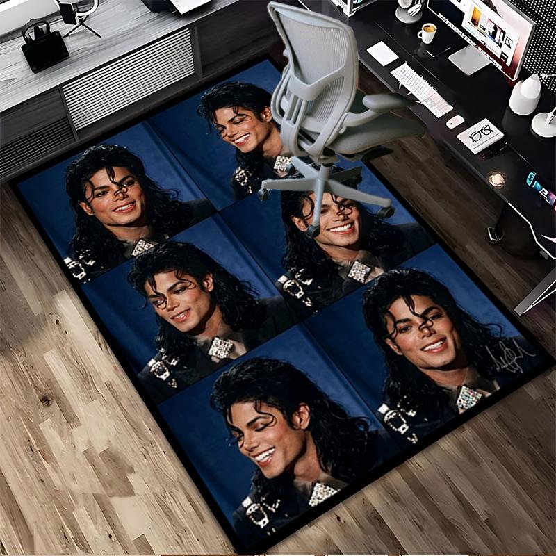 Michael Jackson Living Room Nonslip Area Rug Soft Carpet For Bedroom Gameoom Playroom Sofa Office Home Decor Doormat