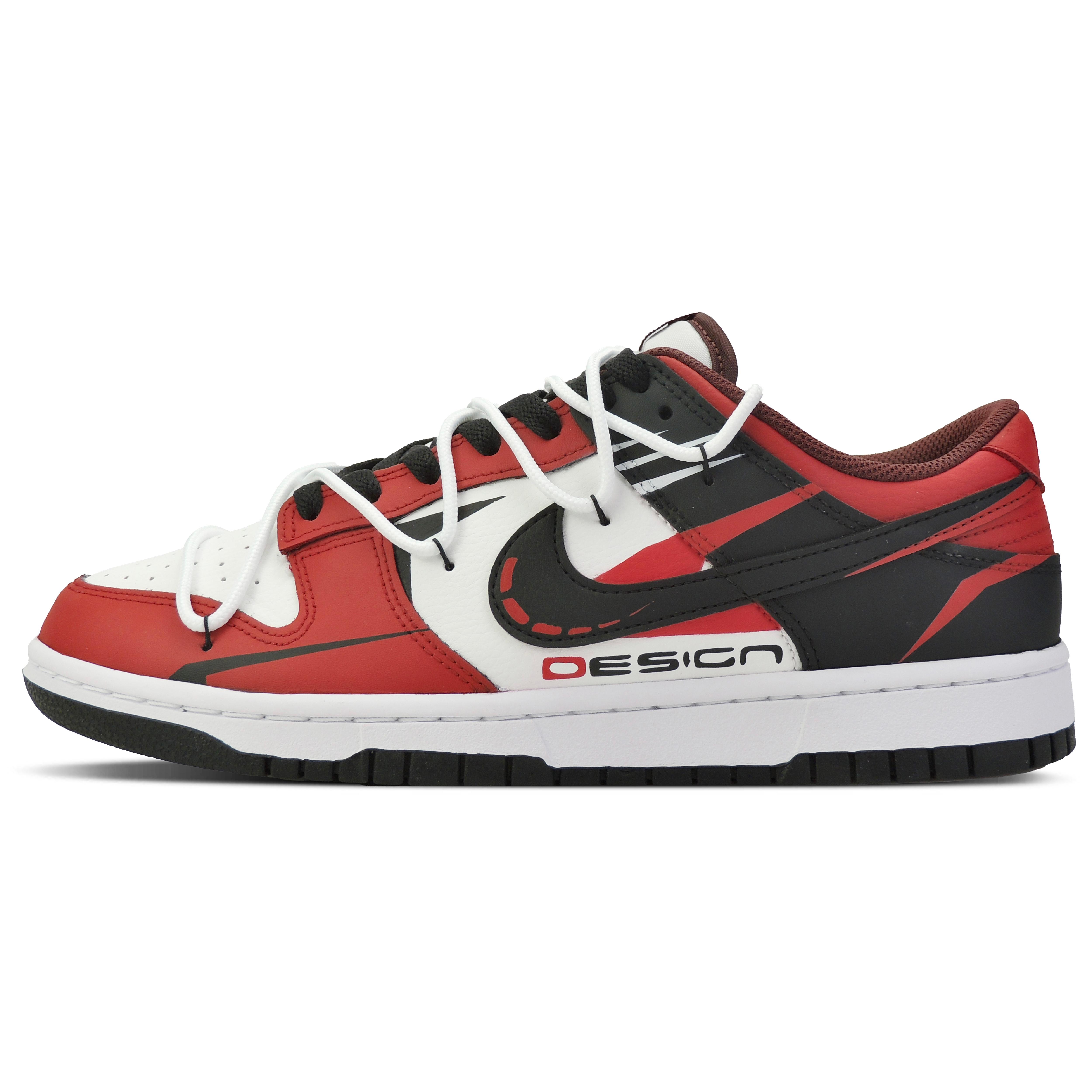 

Nike Dunk Speed Collection, Red Black Impact Low top Skateboard Shoes Men s Black Red FZ4616-600(Team128-) 43
