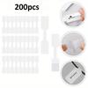 100/200pcs White Self-Adhesive Cable Labels,Writable Cord Tags for Office School Organization, Easy Cable Management,Cable Label