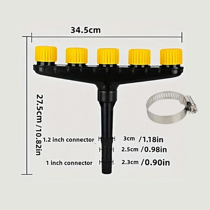 Multi-head Spray Agriculture Atomizer Nozzle Garden Lawn Sprinkler Farm Vegetable Irrigation Adjustable Large Flow Watering Tool