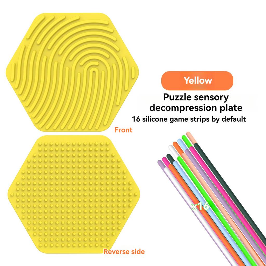 Children's Early Education Educational Toys Silicone Sensory Decompression Board Portable Silicone Board Decompression Toy Press