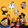 Hot Halloween Balloon Decoration Standing Hummy Pumpkin Ghost Witch Halloween Party Large Foil Balloon Inflatable Door Tree Deco