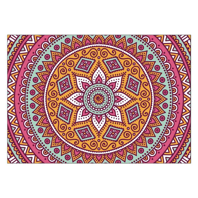 Entrance Door Bohemian Mandala Pattern Carpet Non -Slip Bath Mat Soft Living Room Bedroom Decorative Carpet Mat For Children