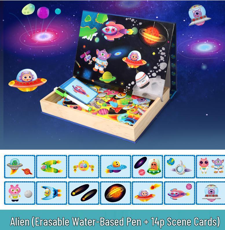 Magnetisches Verkleidungs-Puzzle-Brett für Kinder - Lernspielzeug