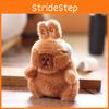 Rabbit Ear Capybara Headphones Plush Toy Keychain Backpack Pendant Gift Holiday