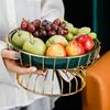 Nordic Creative Ceramic Fruit Plate with Iron Stand