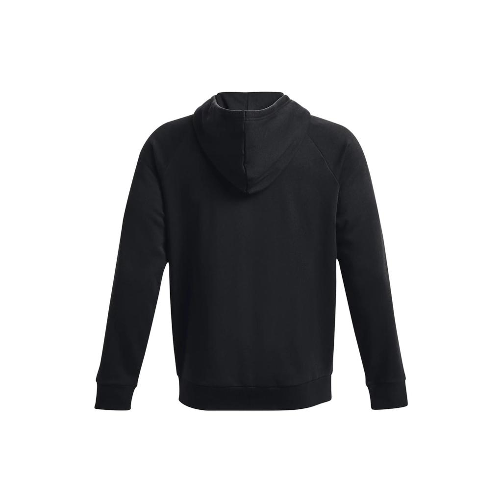 Under Armour Rival Fleece Full-Zip Solid Color Hoodie Men Sweatshirt Black 1379863-001
