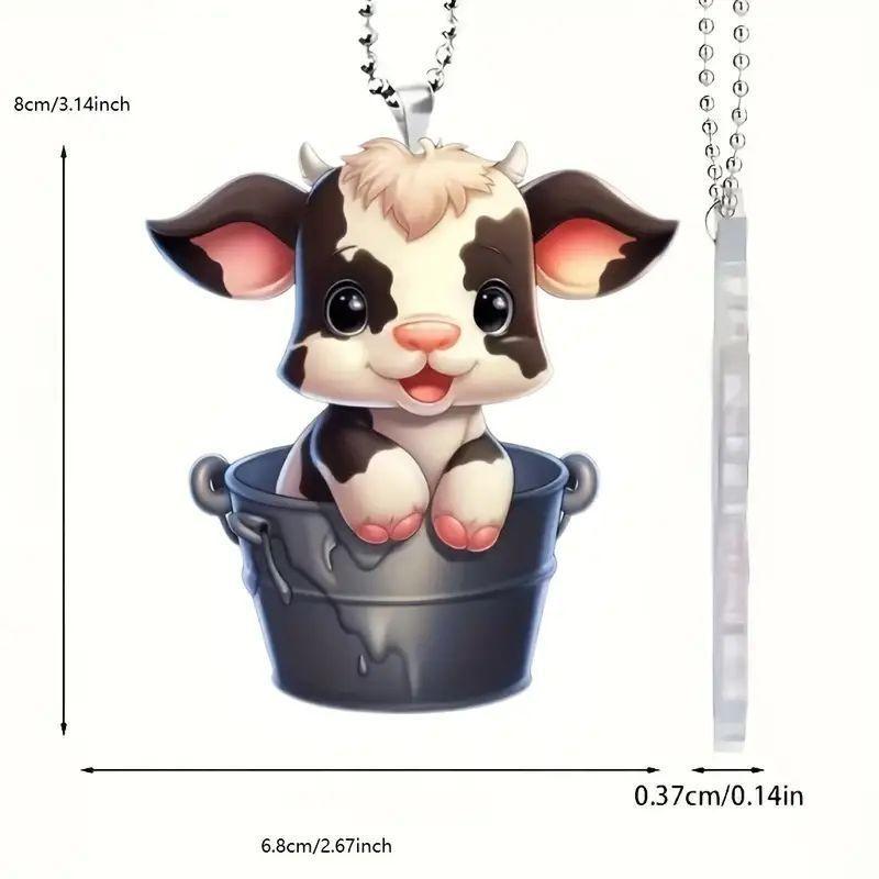 

Cartoon Whimsical Cow Ornament Perfect For Home Decor And Holiday Accent Tree