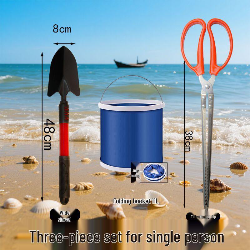 Tide-Chasing Clam & Crab Digging Rake Set: Dual-Use Beach & Garden Tool