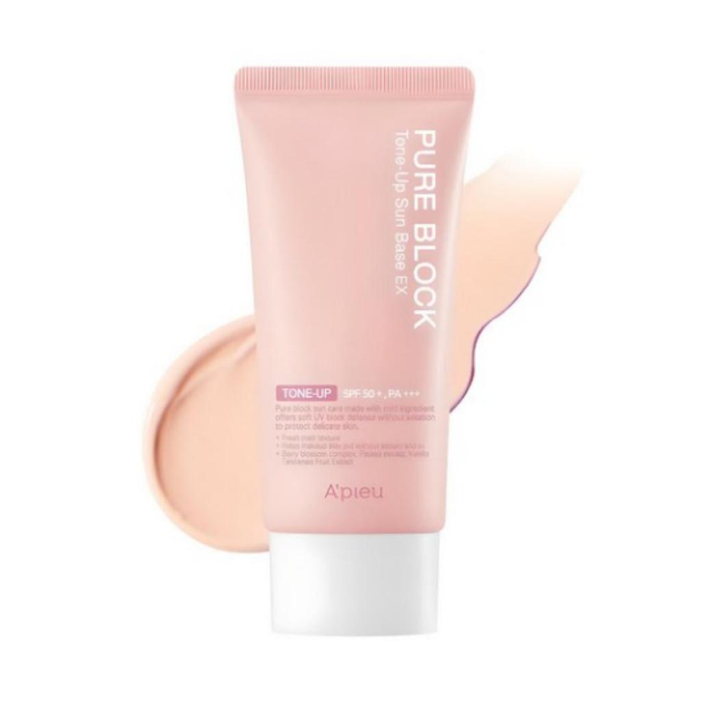 A'PIEU Pure Block Tone‑Up Sunbase EX SPF50+ PA+++ — 50 Ml, 1 Unit