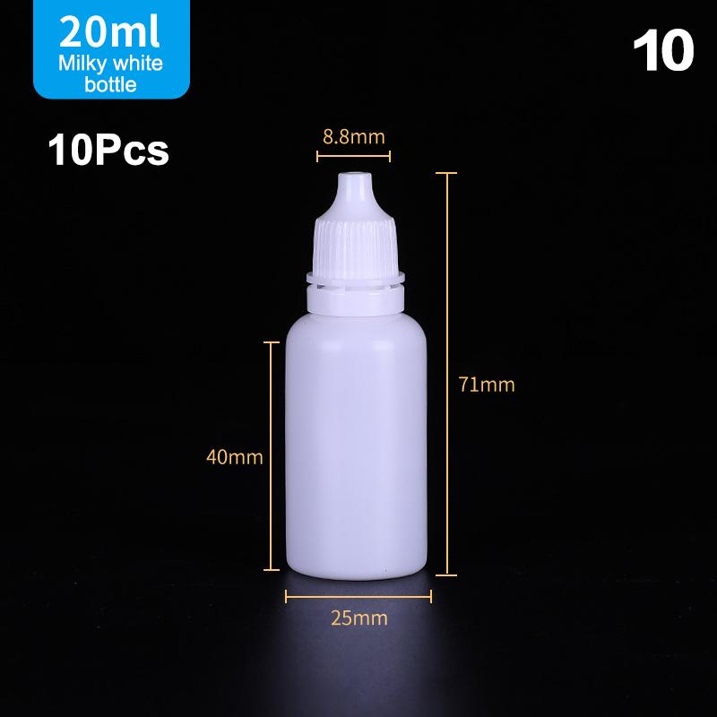 Hot 10Pcs Empty Eyedrop Bottle Squeezable Eye Drop Bottle 5/10/15/20/30ml Eye Liquid Dropper Bottles Container Refillable Bottle