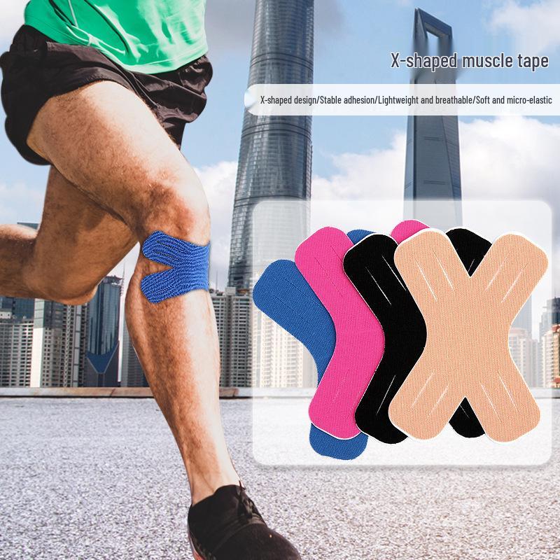 X-Shaped Pre-Cut Kinesiology Tape for Basketball Fitness: Thigh, Shoulder, and Knee Support