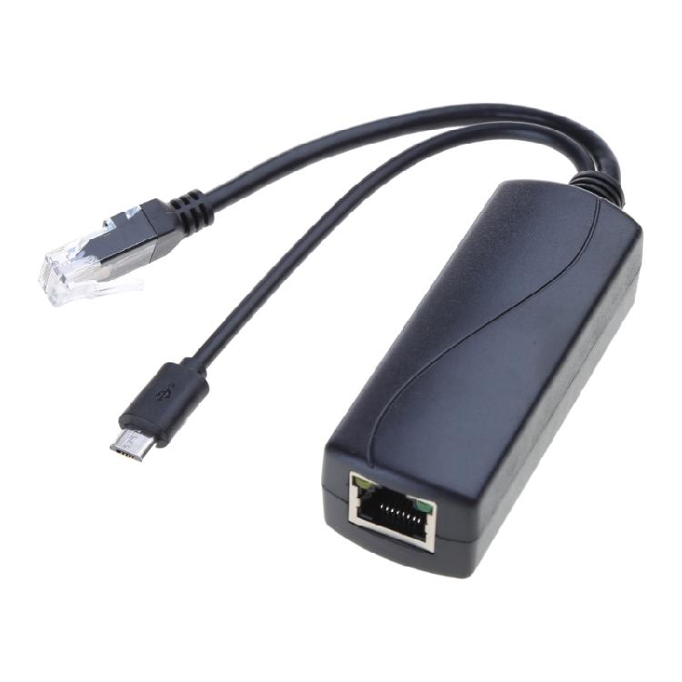 Durable Gigabit PoE Splitter for Camera PoE Separator 15cm Cable Length