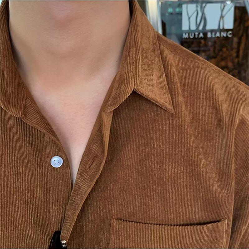 Spring and Autumn Mature Style Black Long-sleeved Shirt Men's Temperament Casual Inner Top