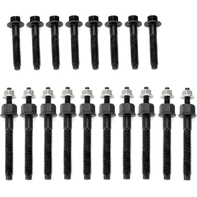 Exhaust Manifold Bolts & Studs Hardware Kit set Compatible for 2009- Chrysler Dodge Ram 5.7L V8 Engines. Complete set Left + Right