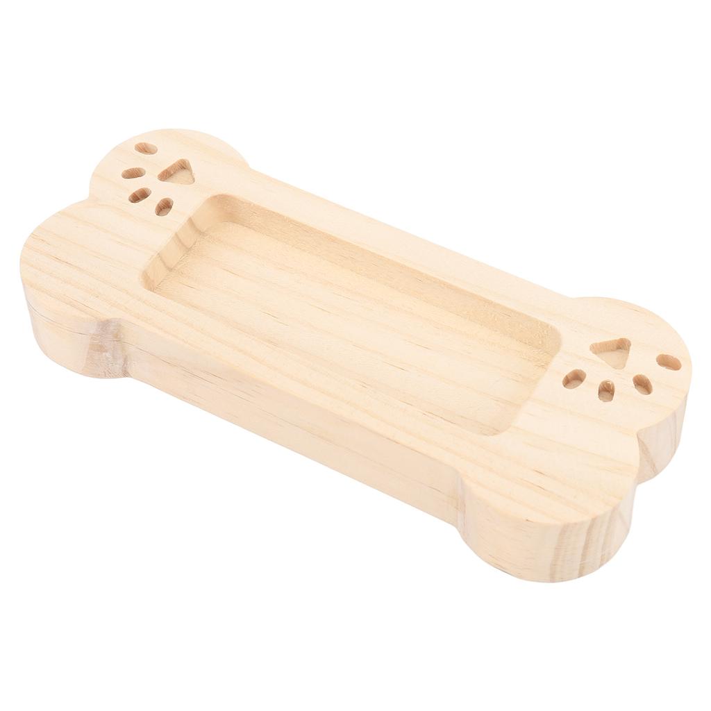 Business Card Holder Display Wooden Bone Shaped Lightweight Business Card Stand Organizer Rack