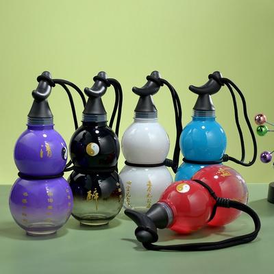 Taoism Gradient Color Gourd Water Bottle Large Capacity 750ML Water Cup Vintage Portable Drink Bottle Travel