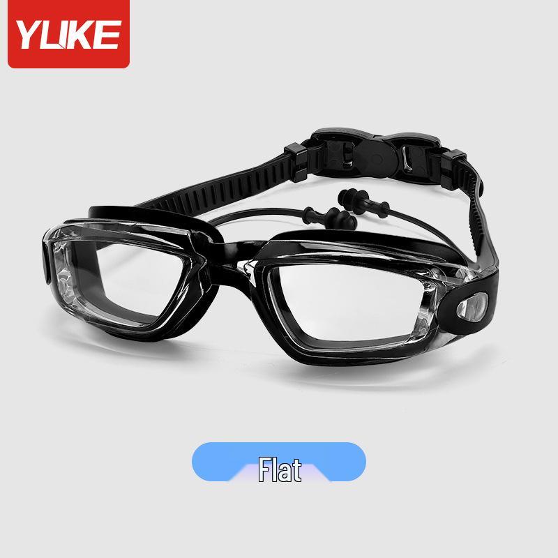 Okulary pływackie HD Anti-Fog dla krótkowzroczności z zatyczkami do uszu dla mężczyzn i kobiet