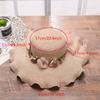 New Women's Hat with Large Waves and Flowers Beach Outdoor Sun Protection Straw Hat