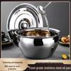 ZISIZ Extra Thick Enamel Kitchen Oil Storage Pot with Lid