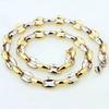 Men's European & American Style Chunky Necklace, Titanium Stainless Steel Flat Link Chain