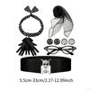 1950S Women Costume Gloves Scarf Retro for Holiday Outfit Festival Props