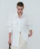 Artinery Classic Denim Oversized Shirt (White Denim)