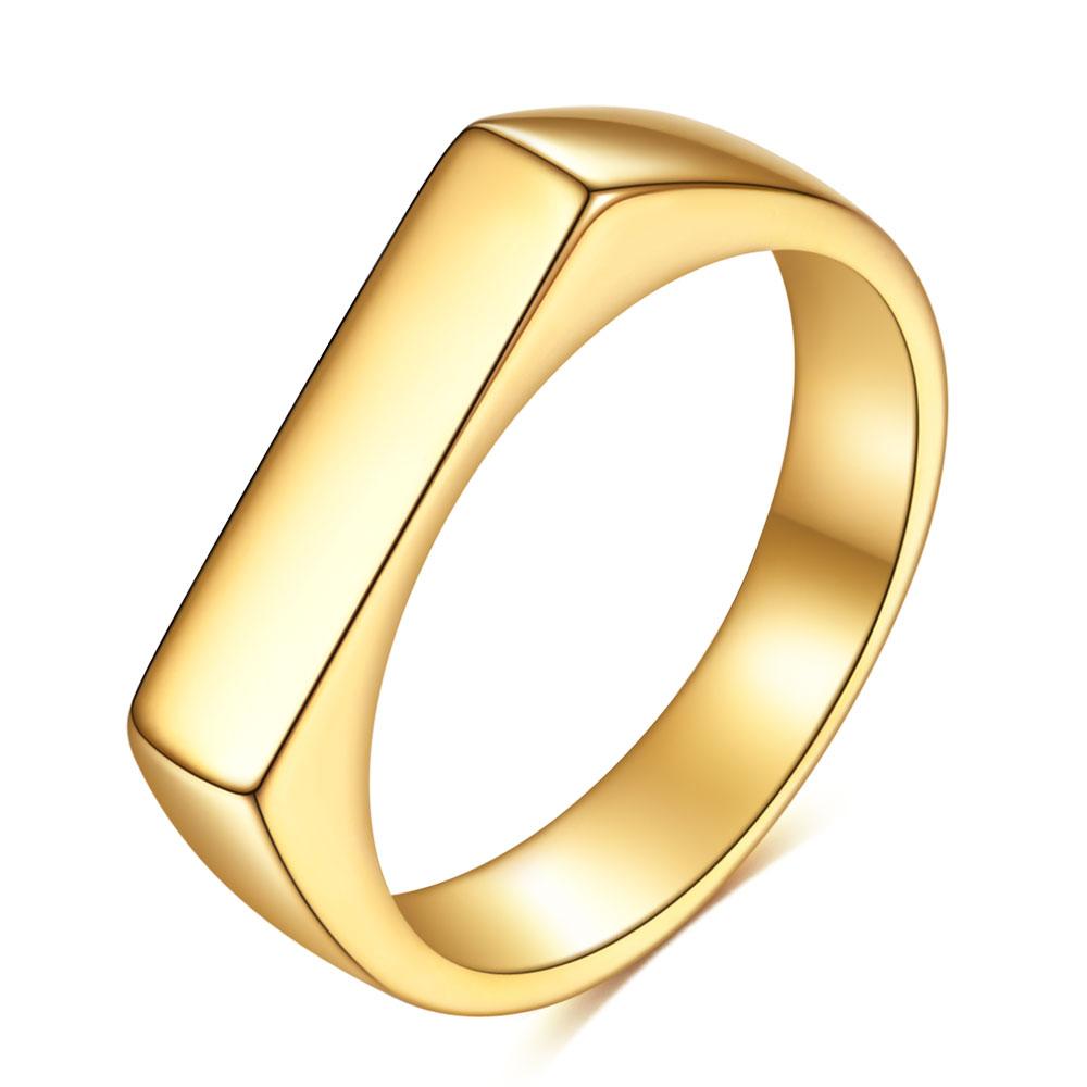 Croissant Rings for Women Braided Twisted Signet Stainless Steel Chunky Dome Ring Stacking Band Jewelry Anillos Joyas De Mujer