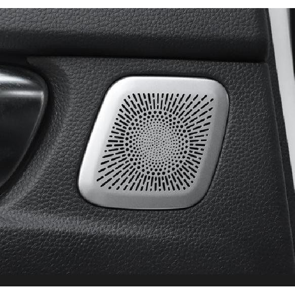 Inner Door Speaker Horn Cover Trim For Honda 11th Civic - Matte Silver