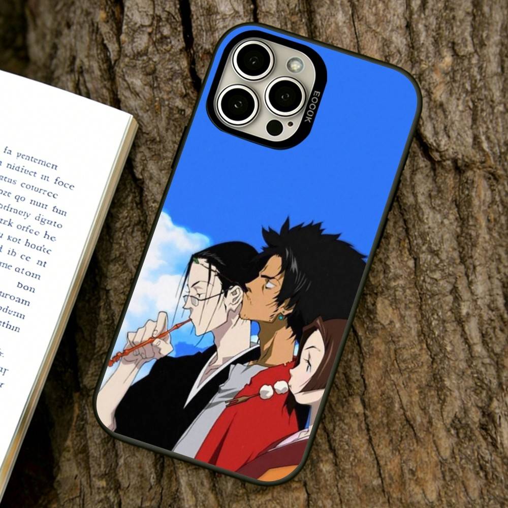 Samurai Champloo Phone Case For iPhone 17,16,15,14,13,12,11 Plus,Pro Max,XS,Colorful Silver Black Cover