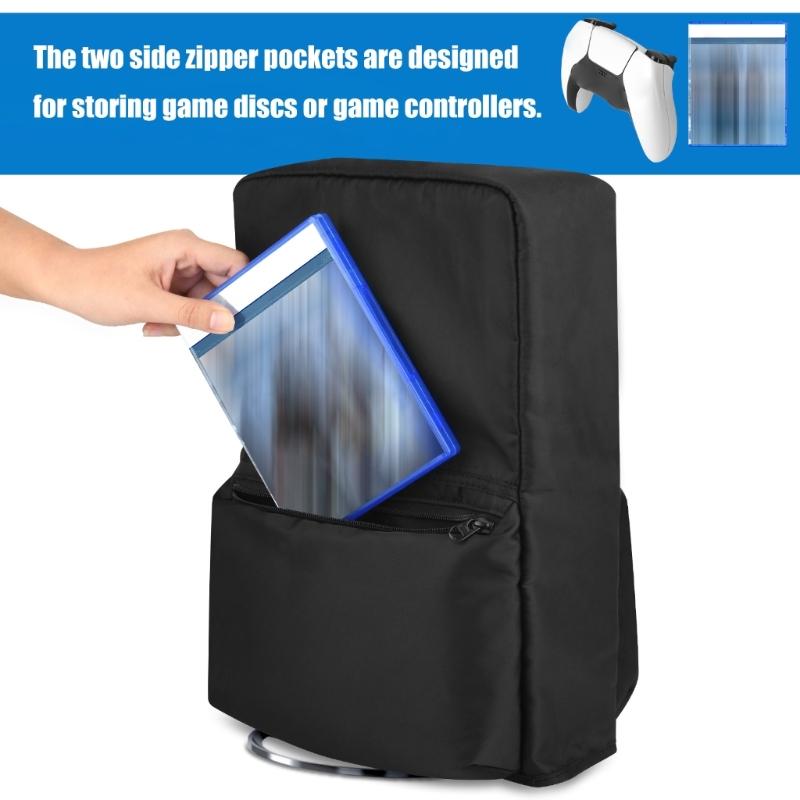 Double Zippers Horizontal Cover for Slim Dust Guard Splashproof Cover Gaming Accessory Protective Case Dustproof Case