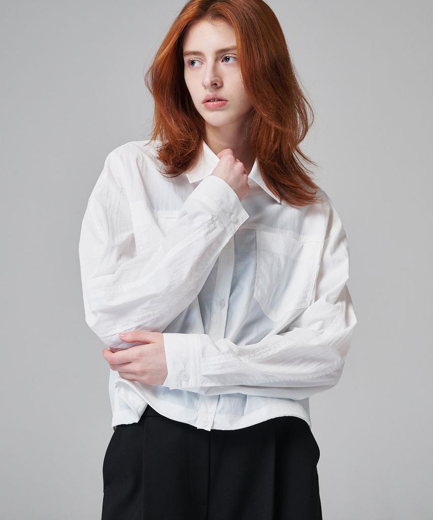 MALOUPE 4112 Nylon Outer Shirt (White)