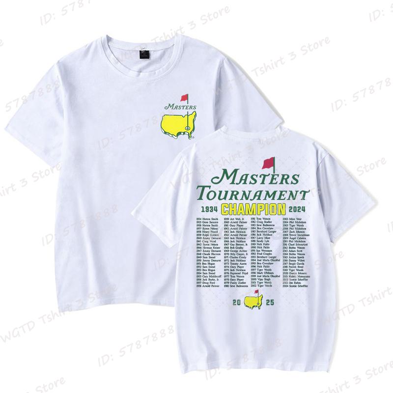 The Masters Golf Tournament Augusta National Champions of Golf TShirt for Men Women Graphic T Shirts Fashion Unisex Tees Tops S